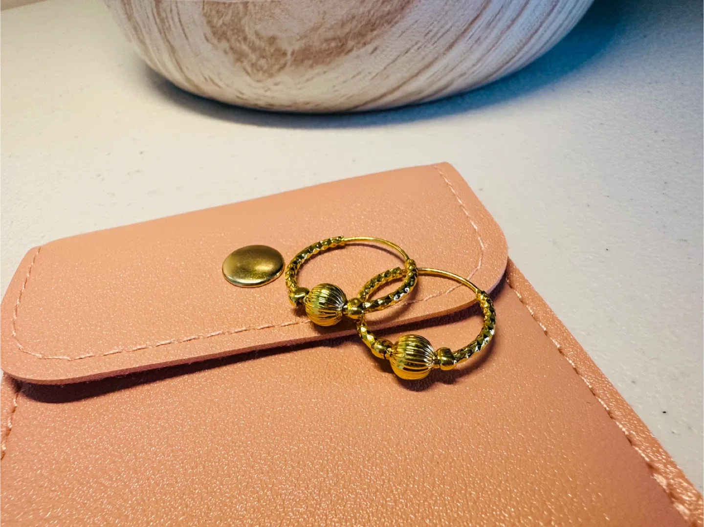 Stunning hoop earrings