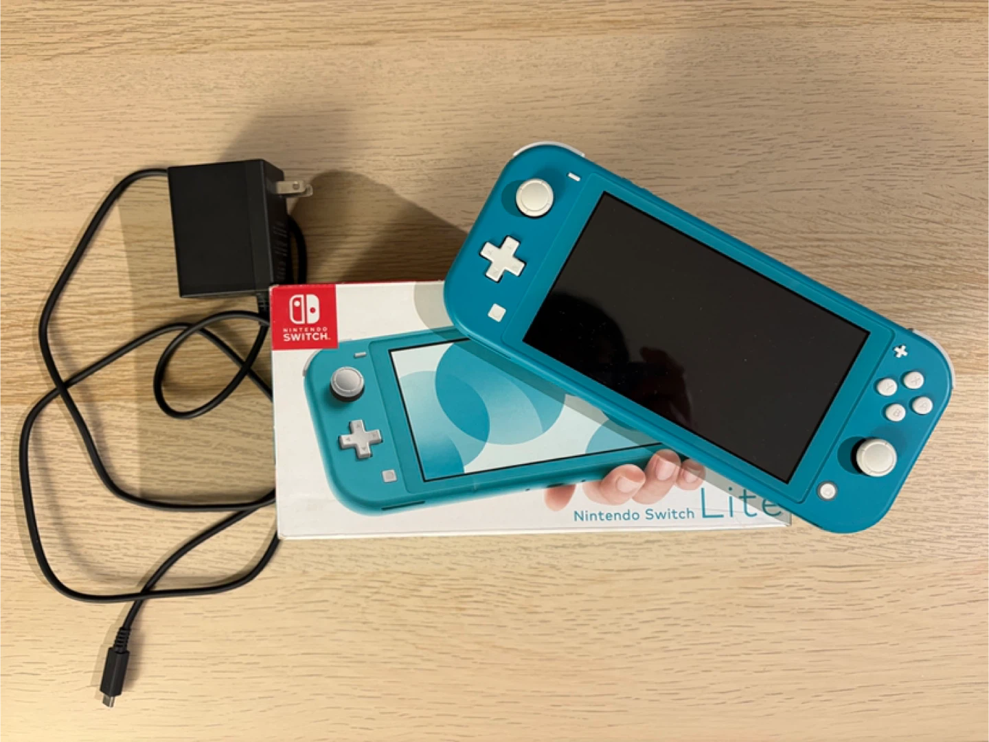 Nintendo Switch Lite - Turquoise with Charger & Box