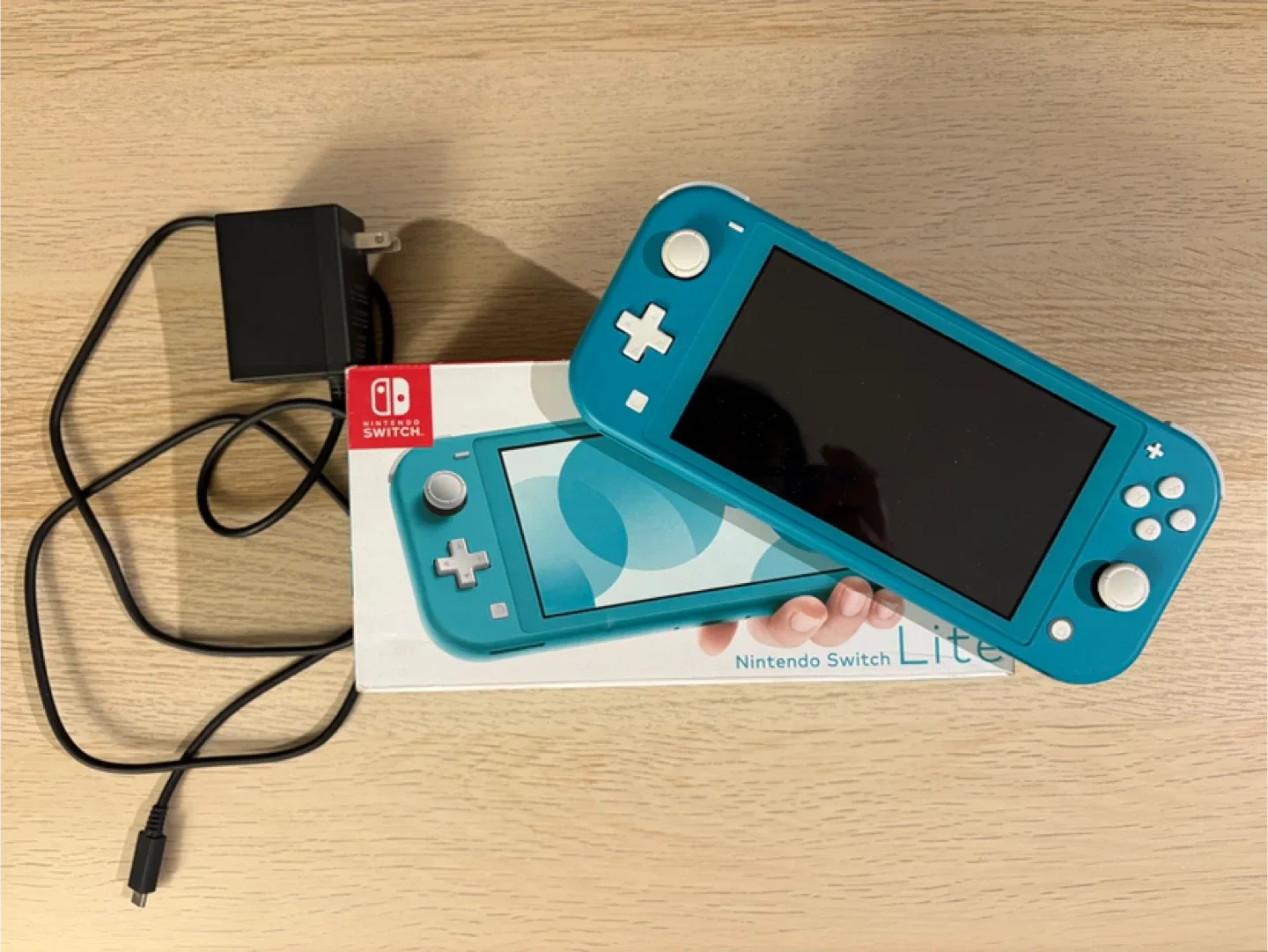Nintendo Switch Lite - Turquoise with Charger & Box