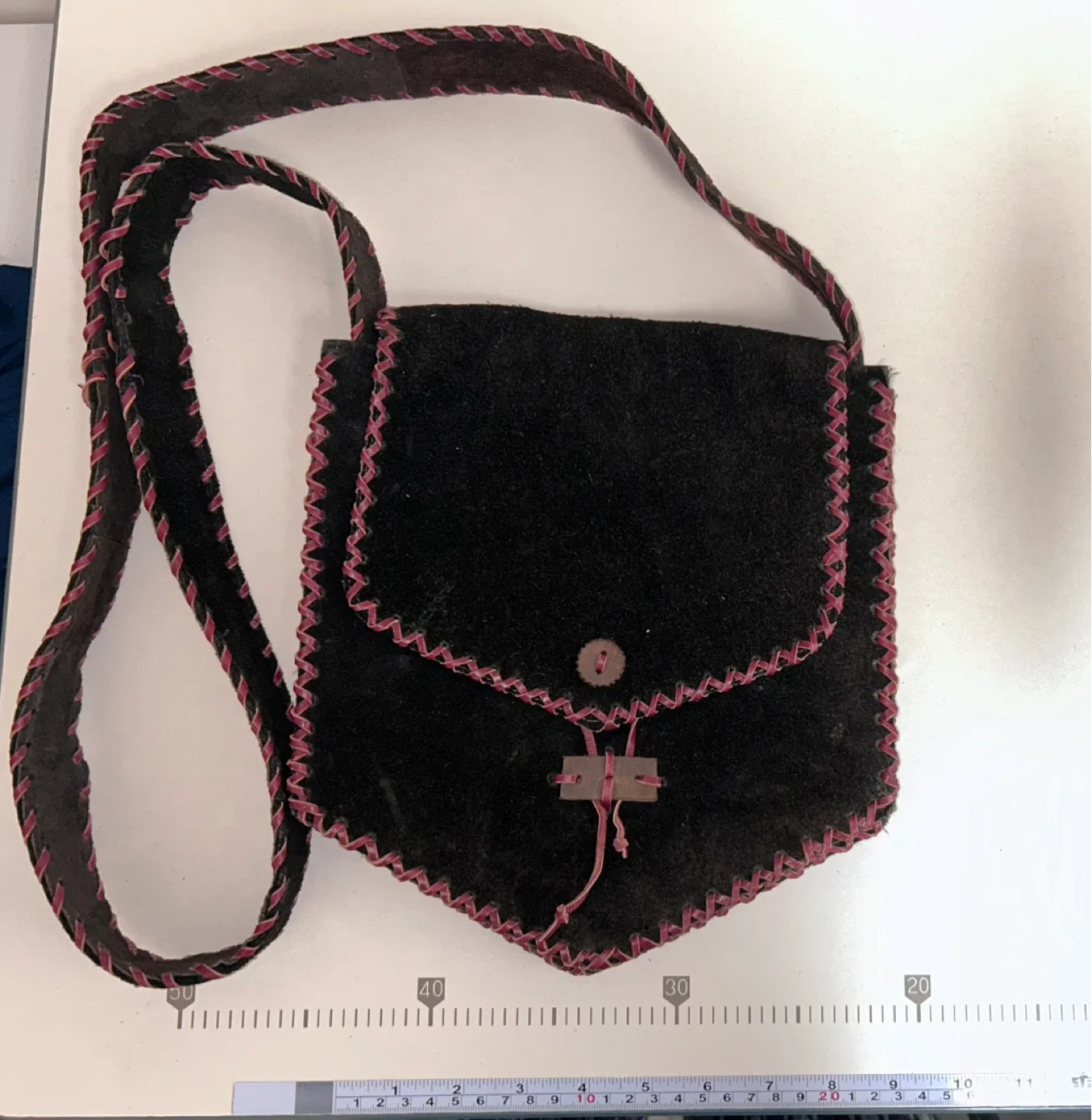 Black Suede Shoulder Bag