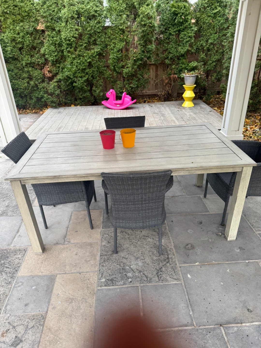 Outdoor Dining Set - Table with 4 Chairs - photo 2