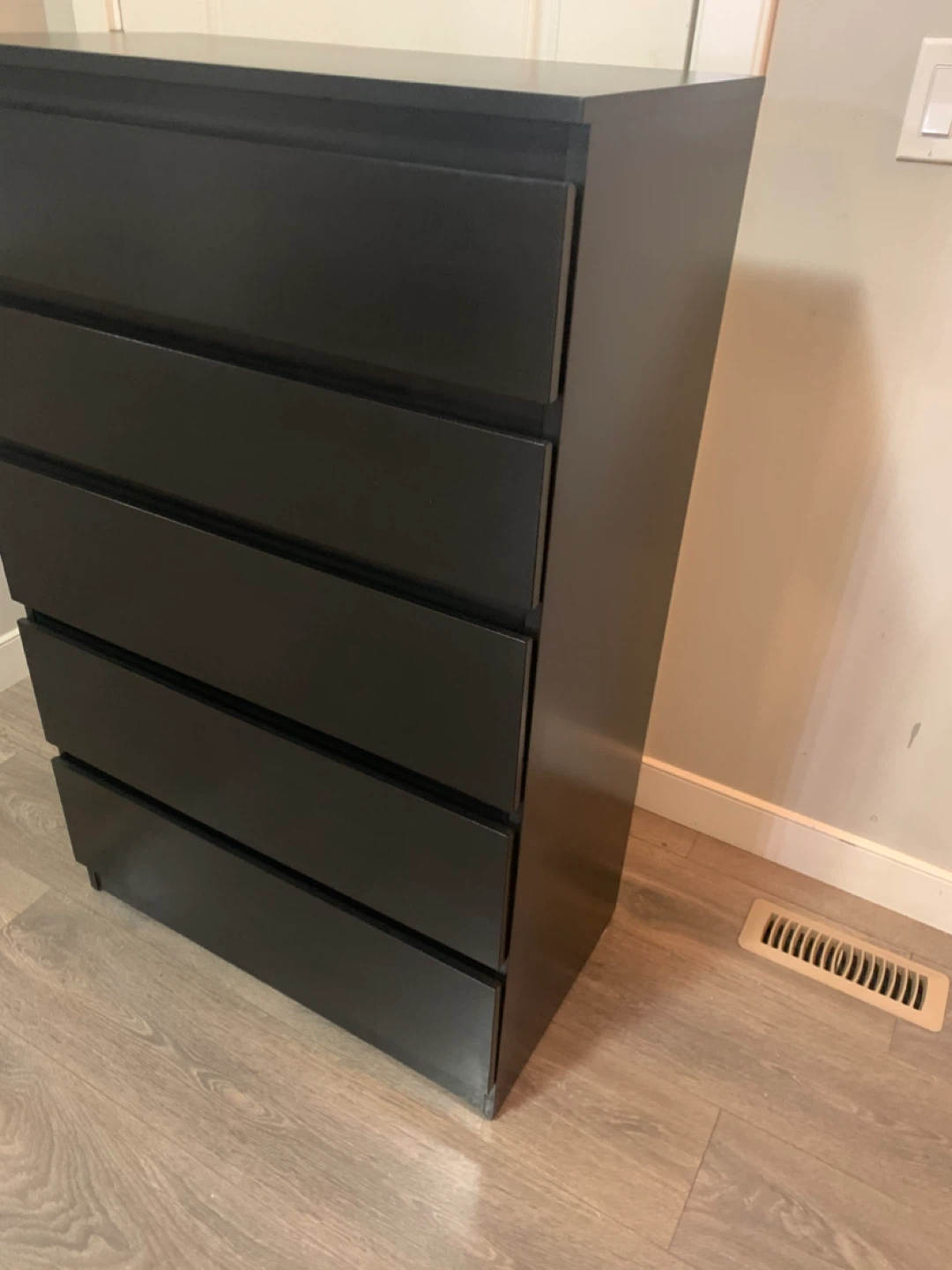 Black 5-Drawer Dresser - photo 3