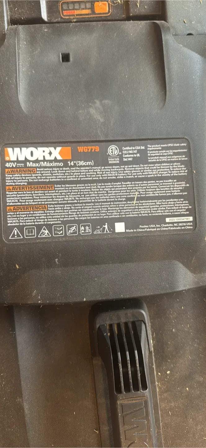 Worx WG779 40V Cordless Lawn Mower image indicator(3)
