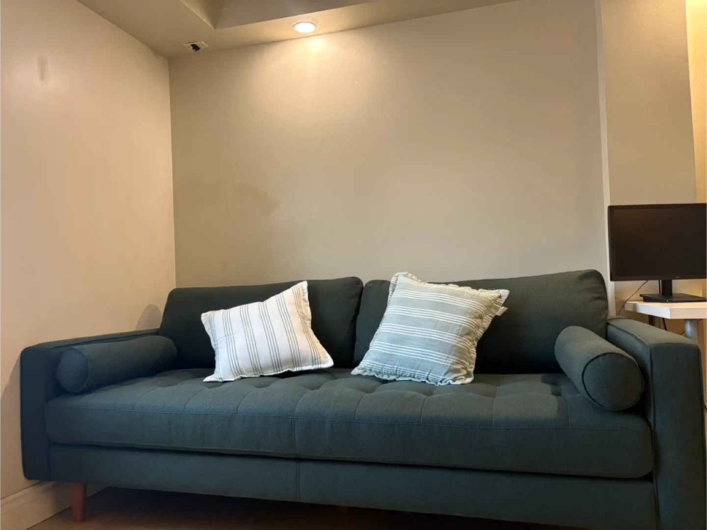 Green Sofa with Pillows image indicator(3)