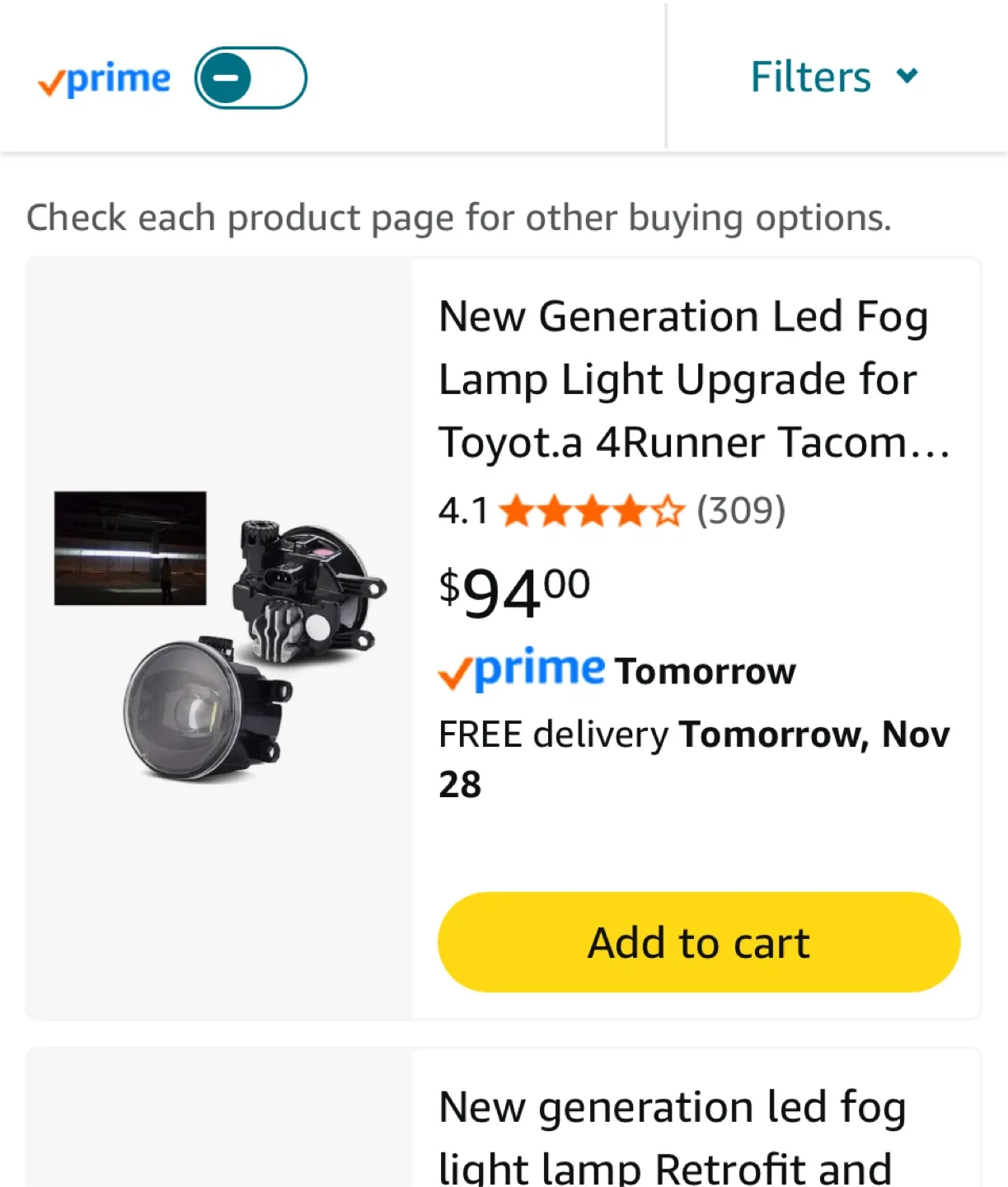 SIEMID LED Fog Lamp Upgrade for Toyota