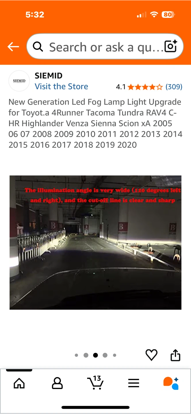 SIEMID LED Fog Lamp Upgrade for Toyota - photo 5