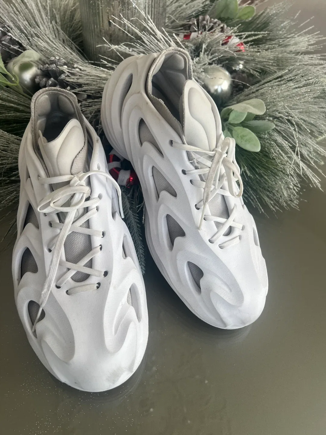 Adidas White AdiFOM Q Shoes image indicator(3)