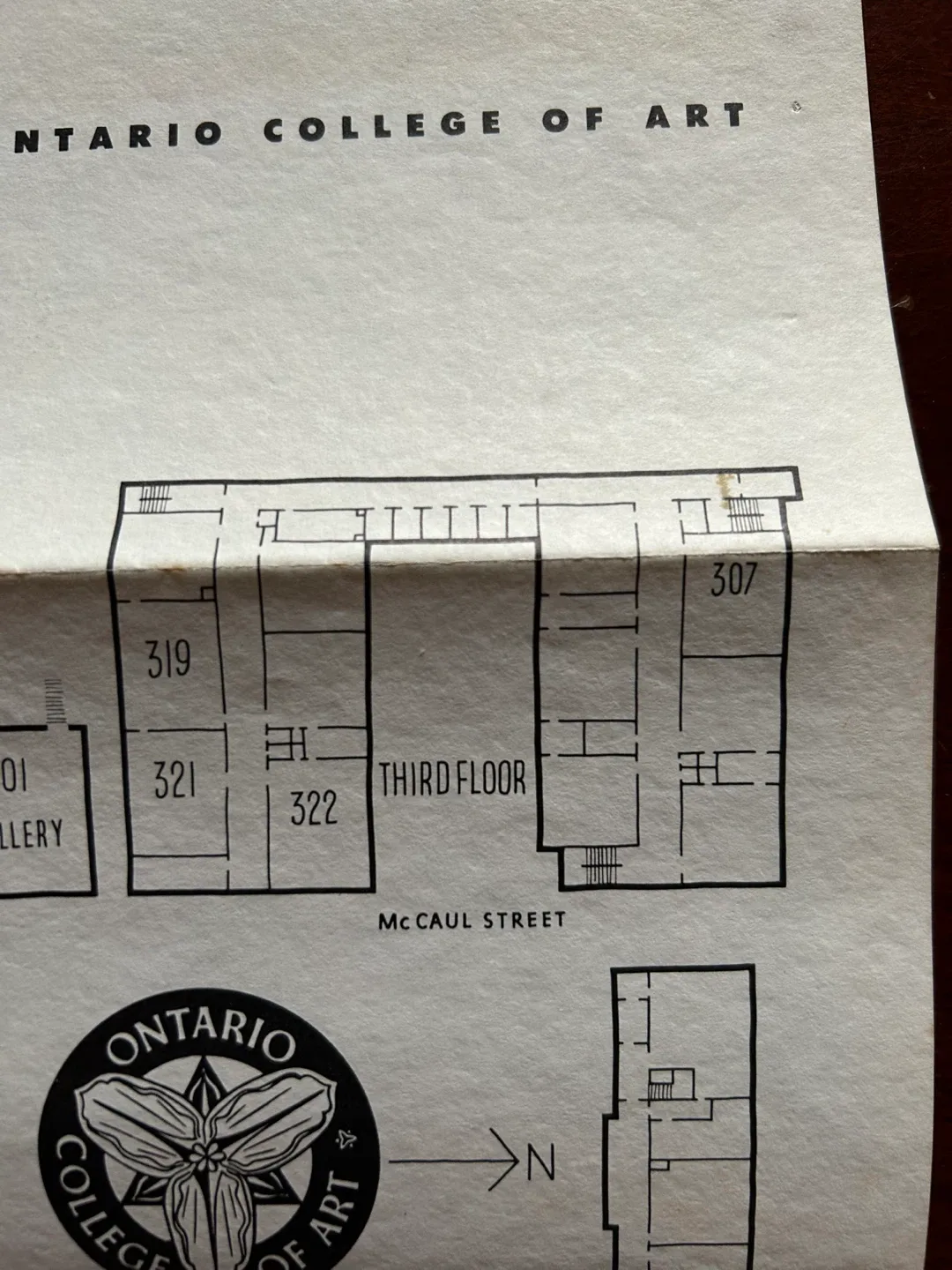 OCA OCAD 1960s floor plan Ontario College of Art Design image indicator(5)