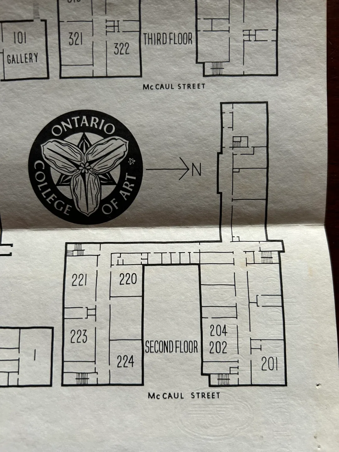 OCA OCAD 1960s floor plan Ontario College of Art Design image indicator(3)