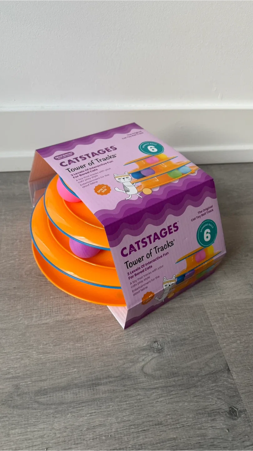 Catstages Tower of Tracks Interactive Cat Toy