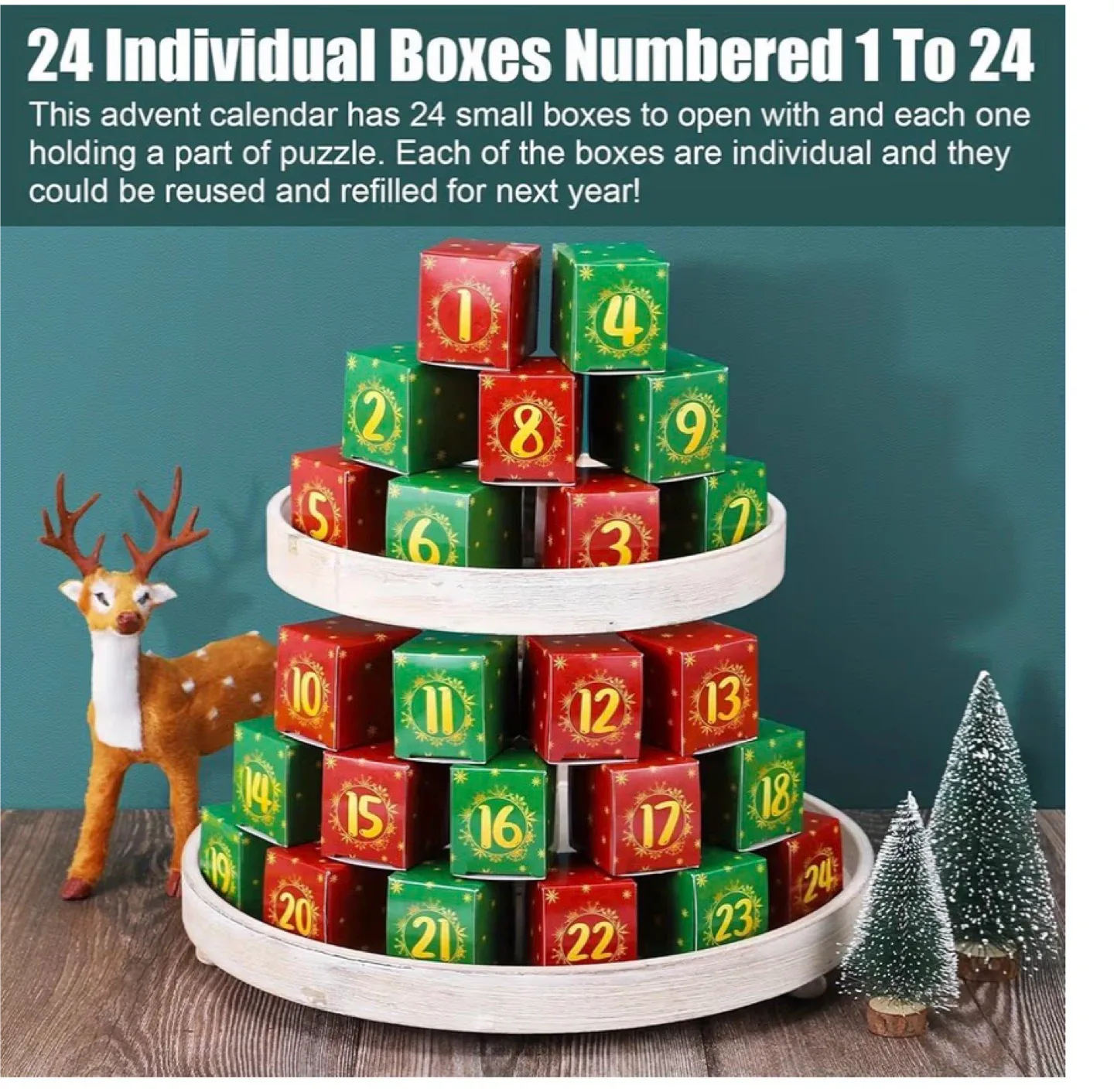 The Jigsaw Puzzle Advent Calendar - 1008 Pieces image indicator(2)