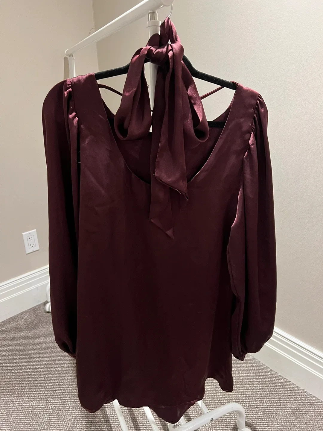 Burgundy Blouse & Blazer Bundle S/M