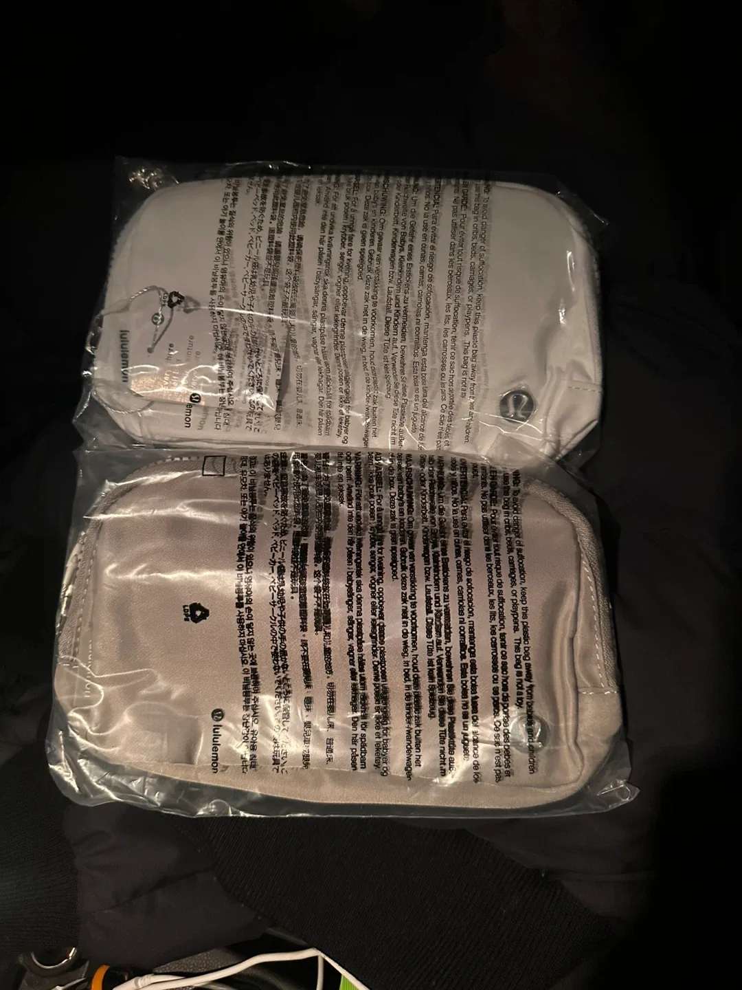 New Lululemon Everywhere Belt Bag - Grey  and White