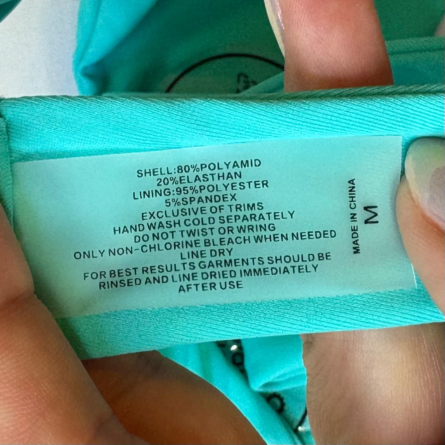 Sherry DC Cheeky Low Rise Thong Bikini Swimsuit Bottom Size M image indicator(4)