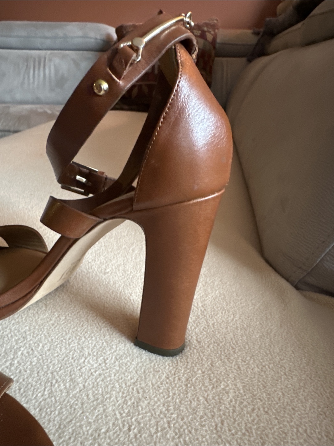 Leather high heels - photo 3