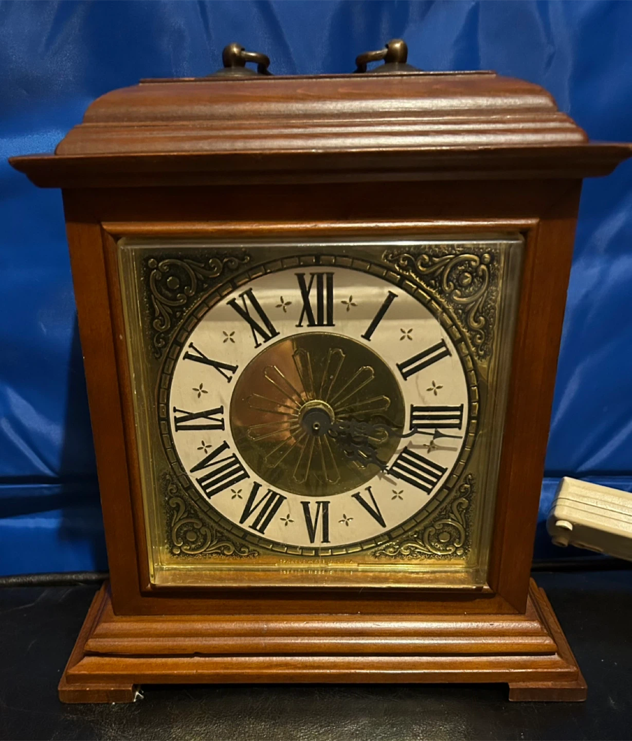 Vintage Spartus Wooden Mantle Clock