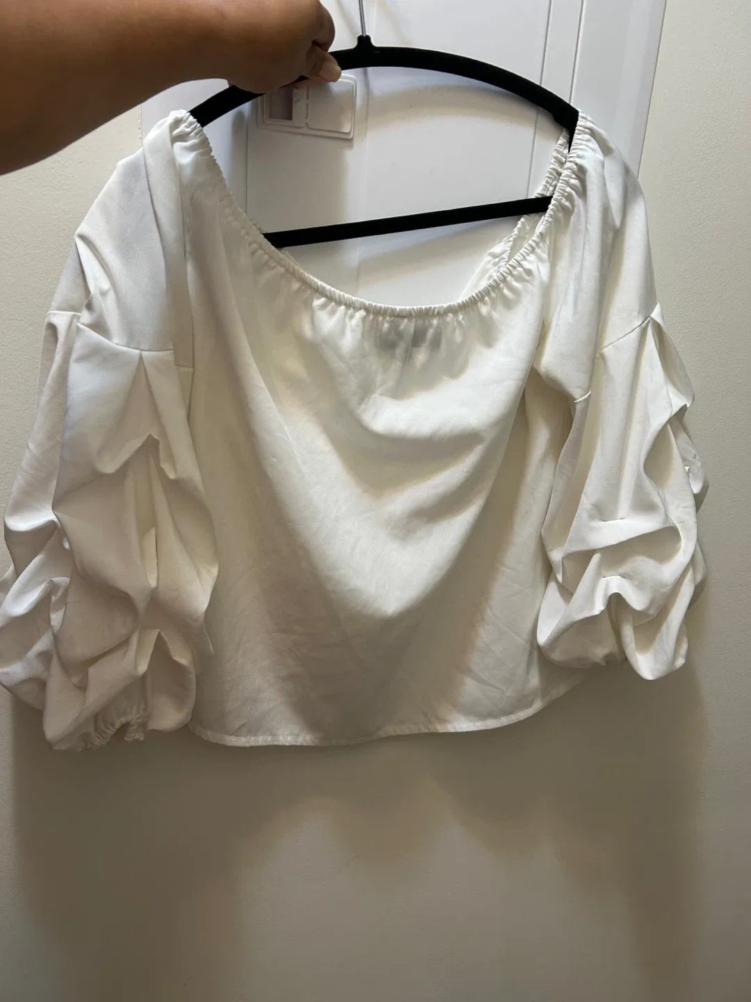 White Puff Sleeve Blouse