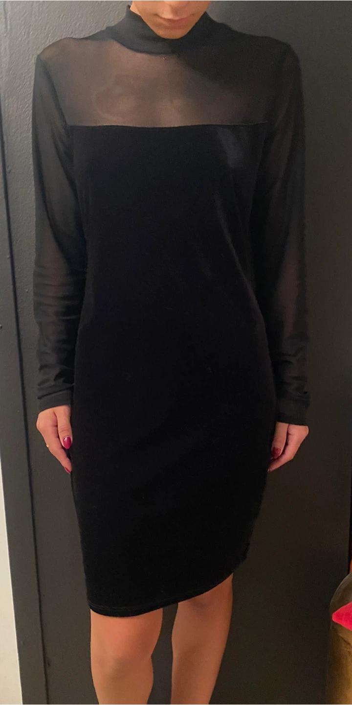 Black Velvet Fashion, nova  & Mesh Dress - photo 4