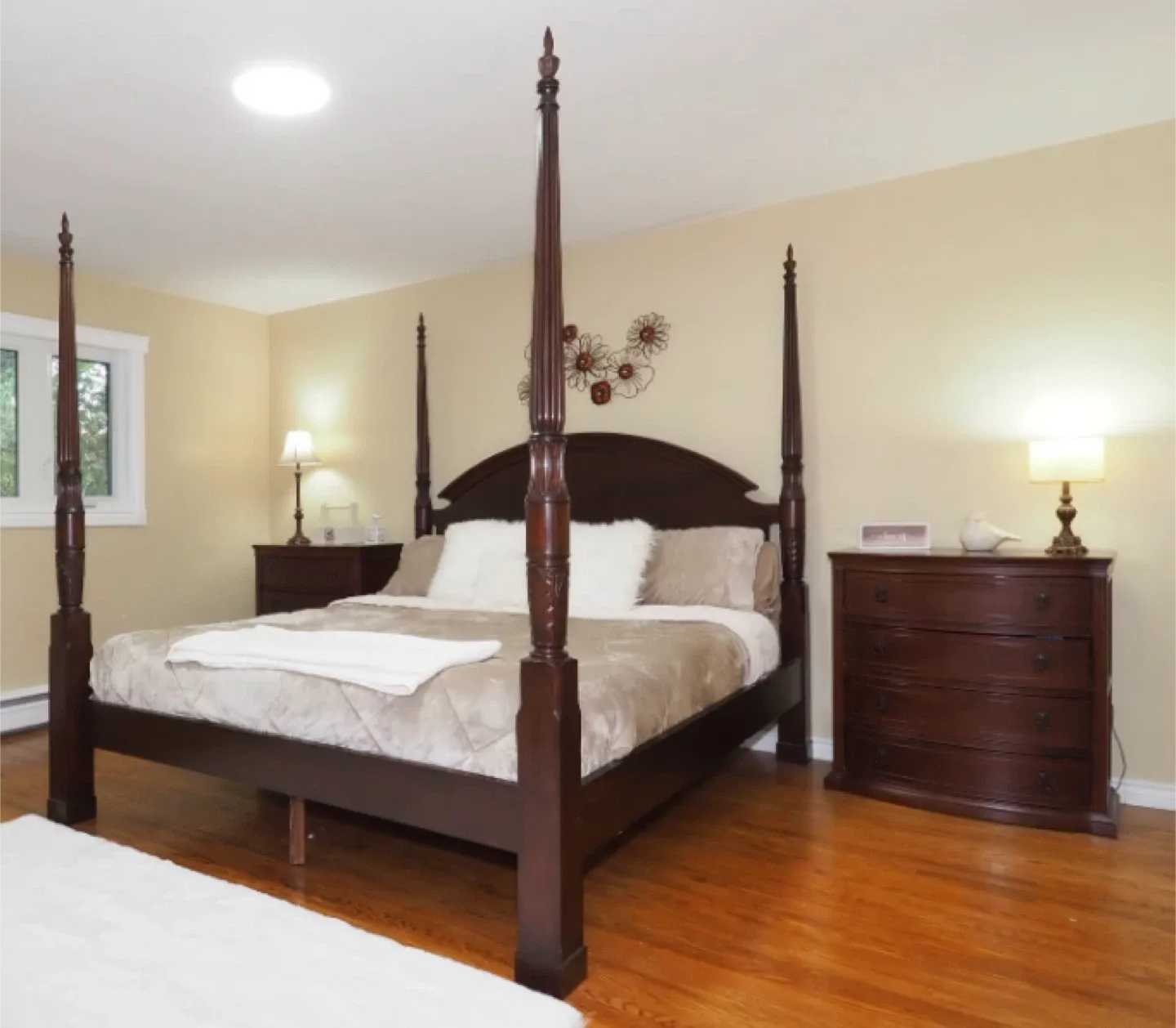 Bombay Company King canopy bed and dressers