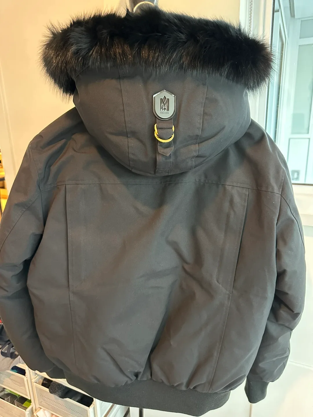 Mackage Black Down Bomber Jacket image indicator(2)