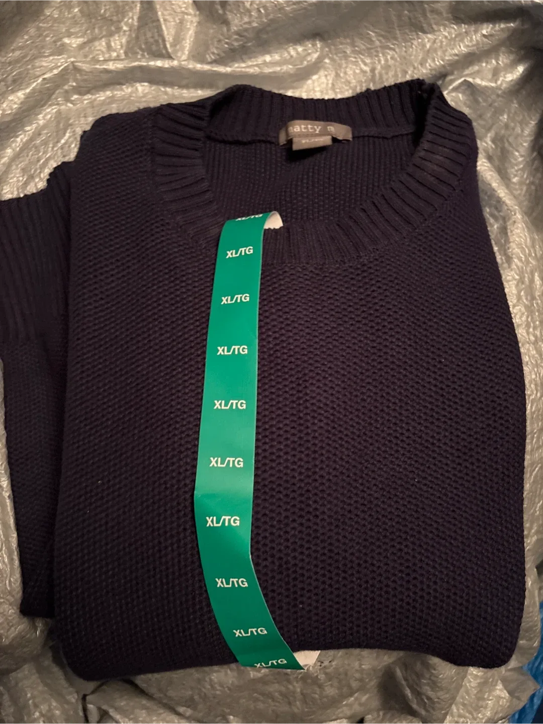 Ladies Matty M XL/TG Navy Blue Sweater - New!