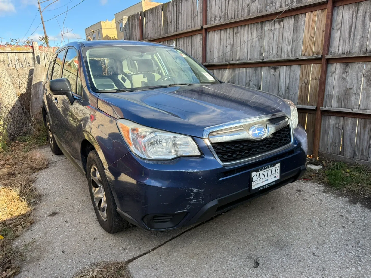 Blue Subaru Forester 2014