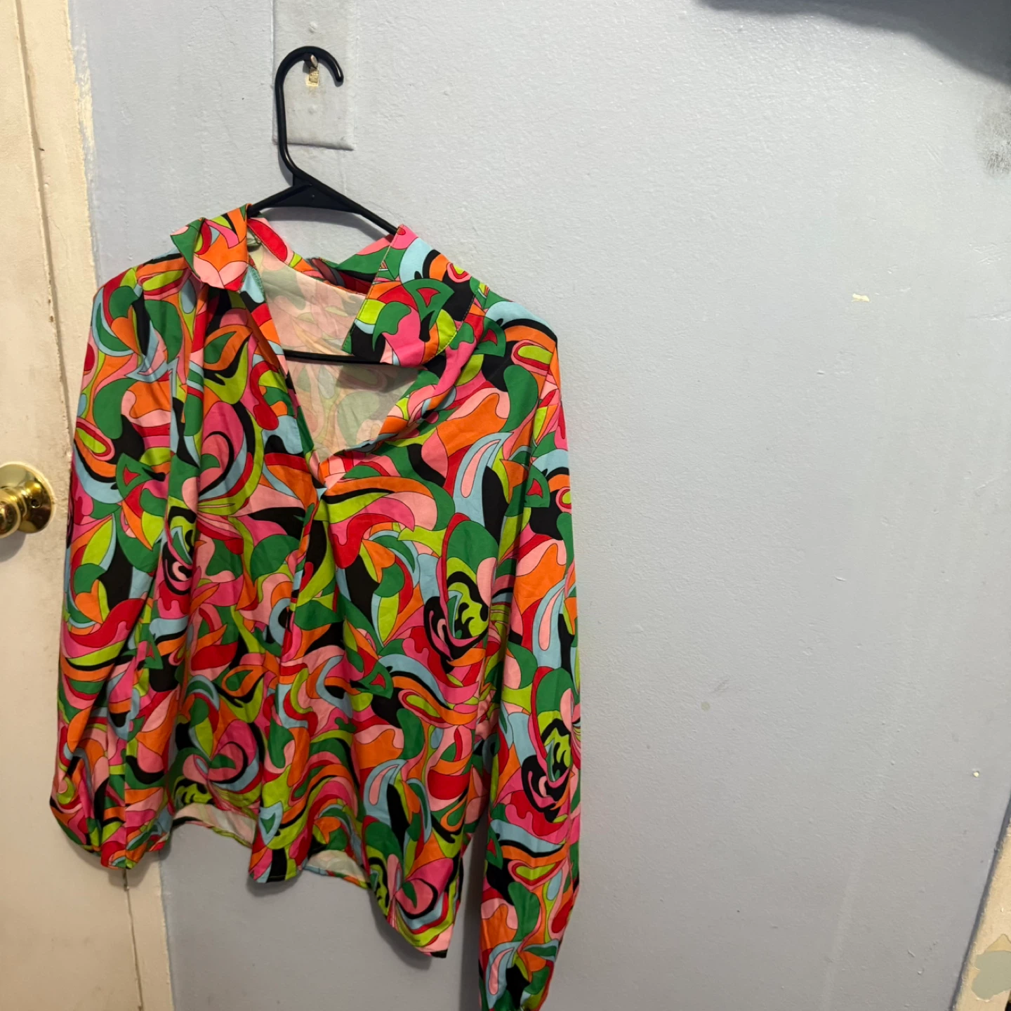 Colorful Patterned Blouse