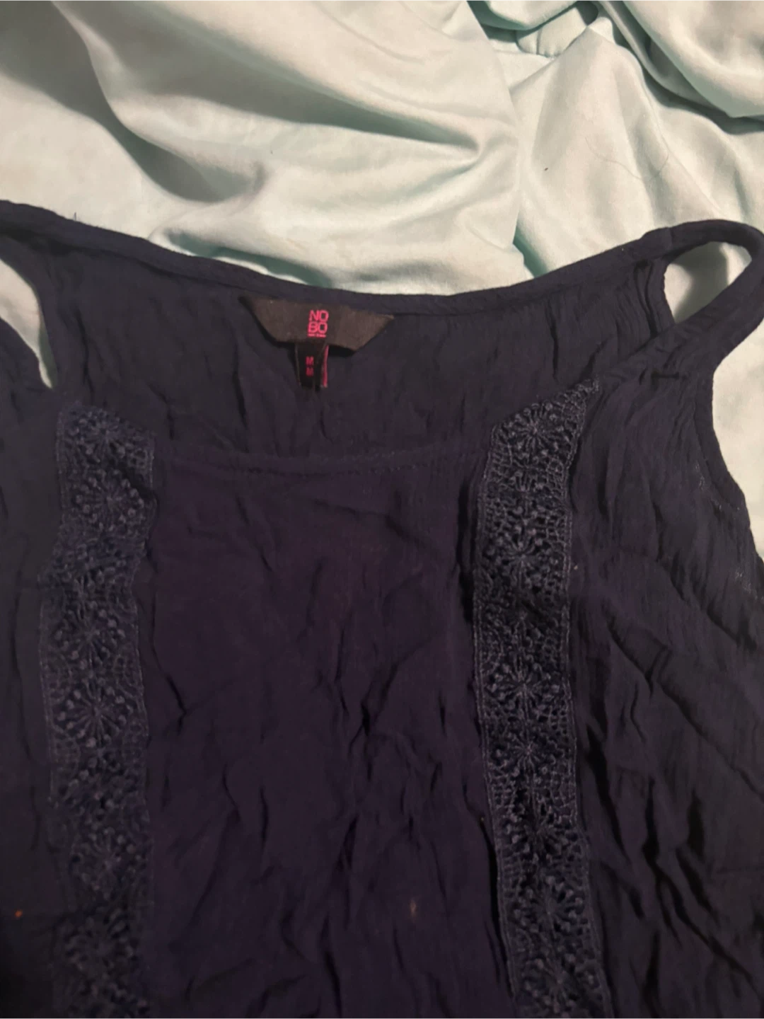 No Boundaries Navy Blue Tank Top - Size M - photo 2