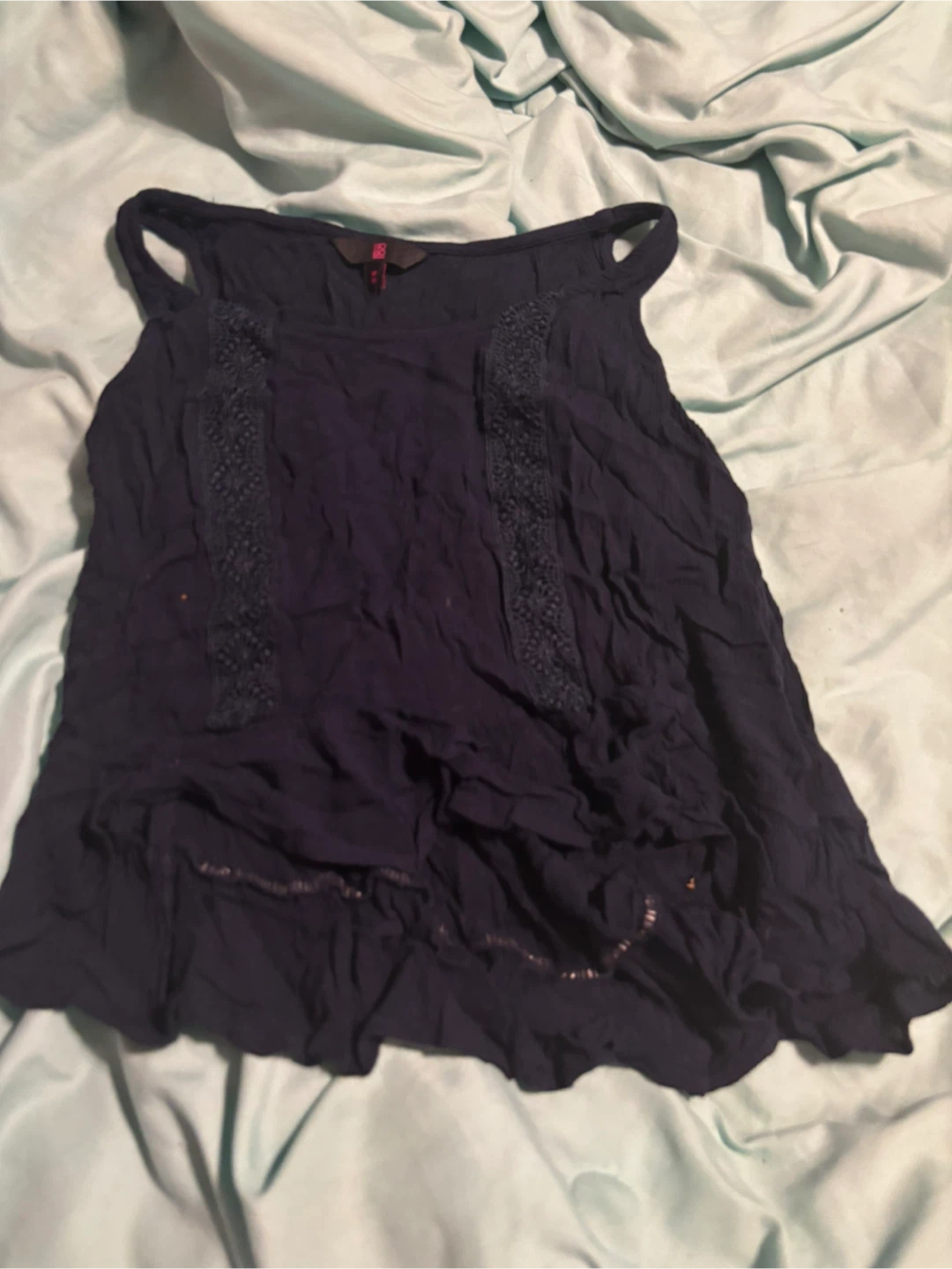 No Boundaries Navy Blue Tank Top - Size M