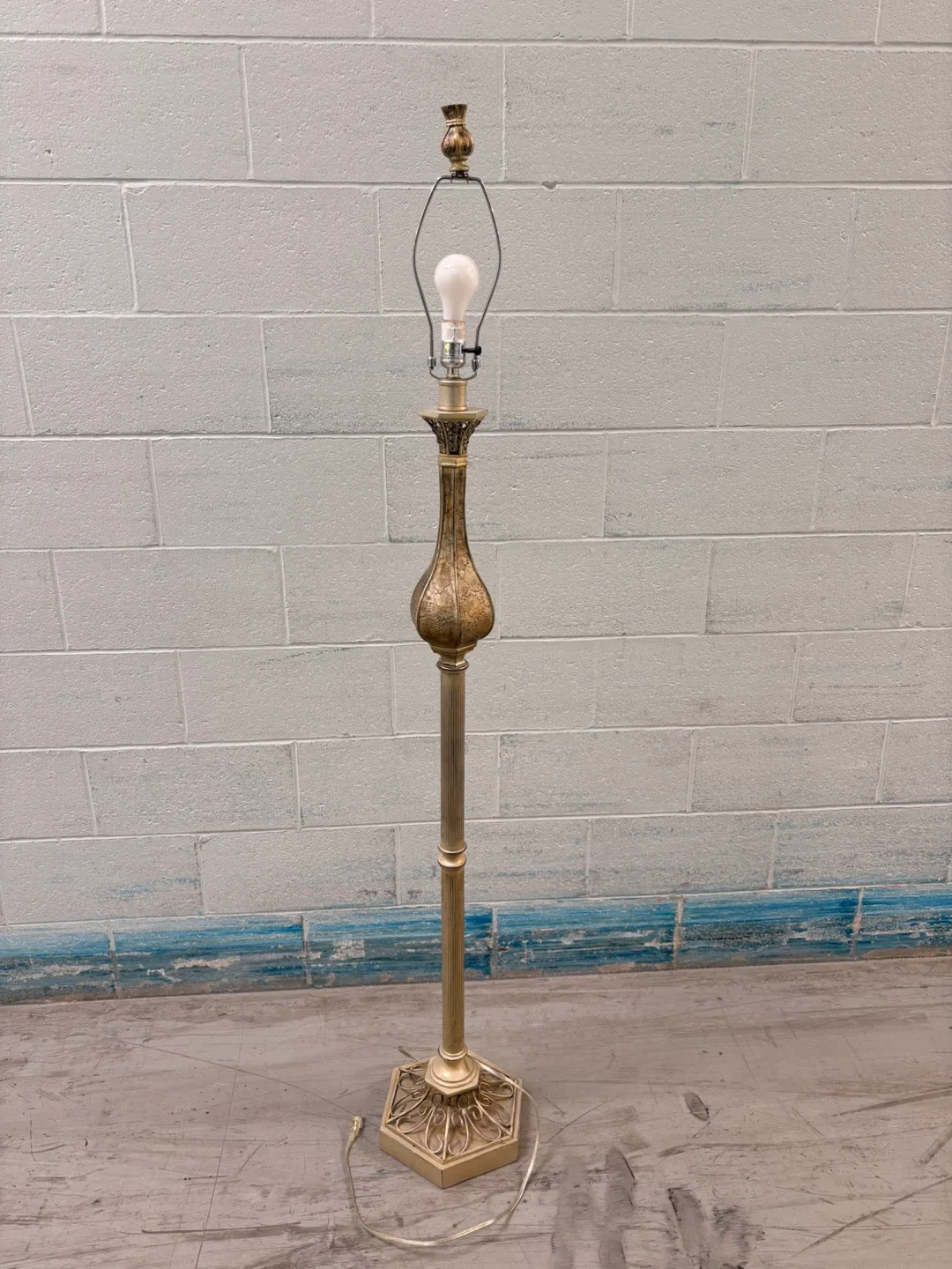 Antique Gold Floor Lamp