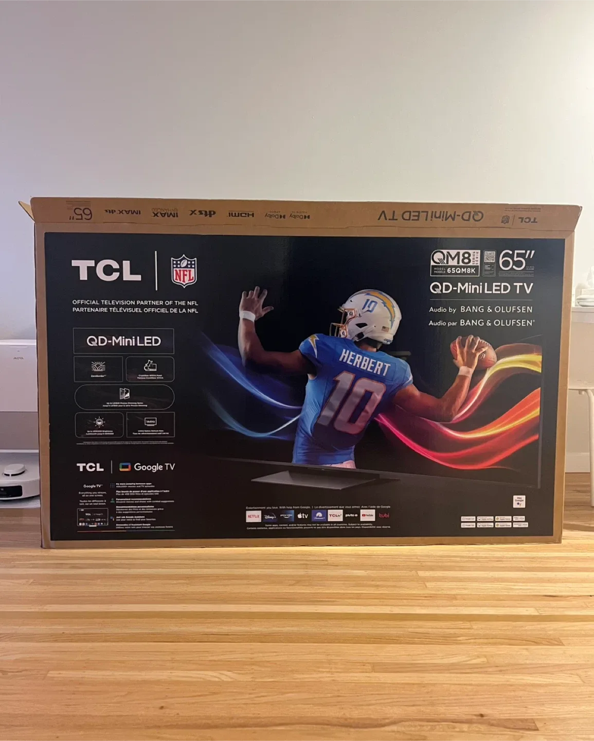 TV boxes for moving 65"