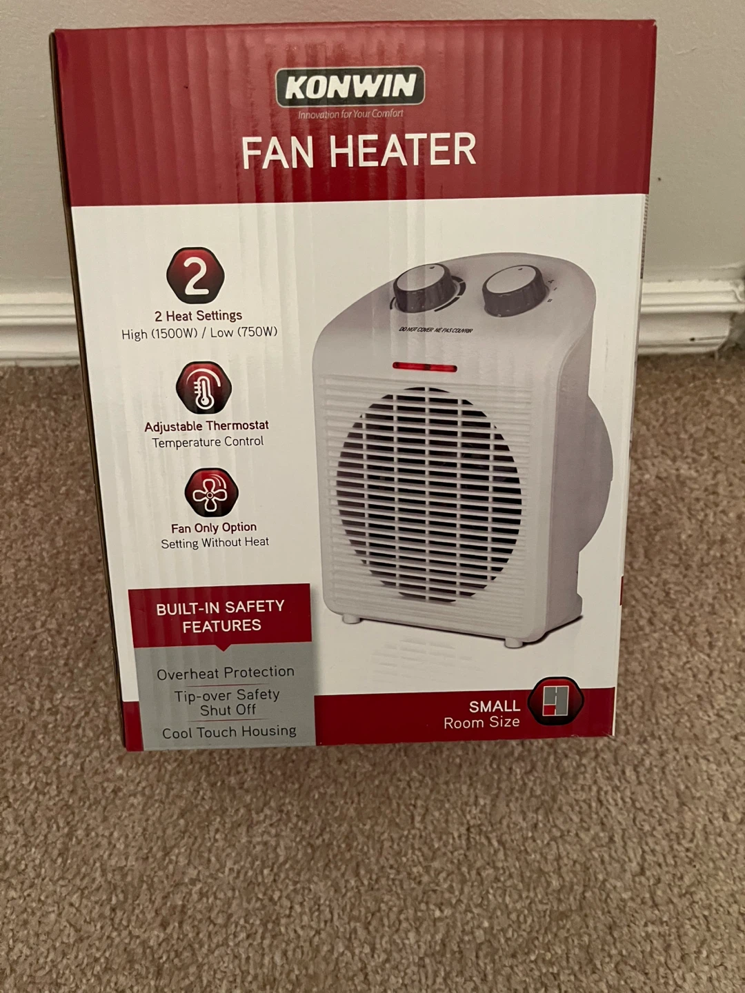 Konwin Fan Heater - Small Room Size