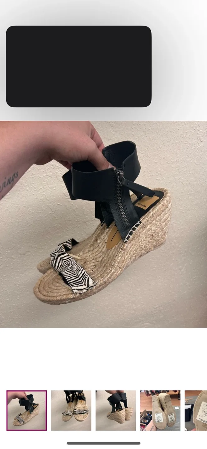 Dolce Vita Gisele Wedge Sandals - Size 9