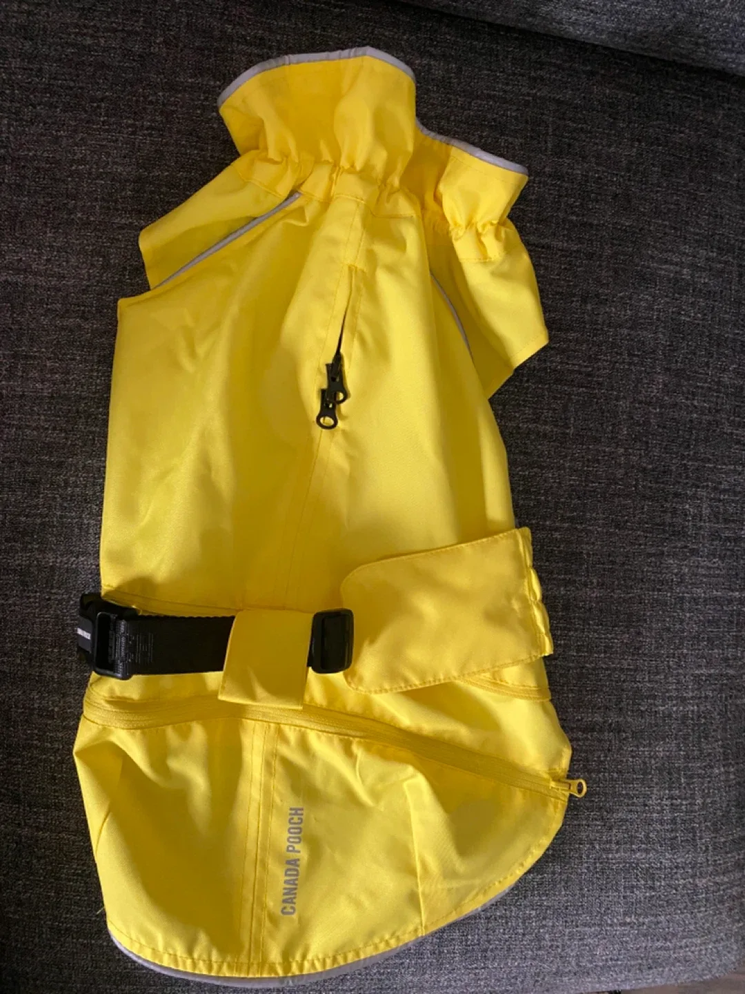 Canada Pooch Grow-With-Me Raincoat - Yellow, Size S image indicator(3)