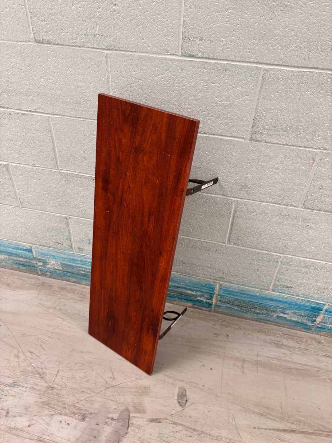 Wooden Wall Shelf with Brackets - Brown image indicator(2)