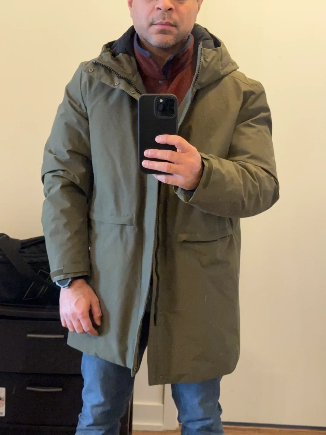 Zara Down Trench Coat