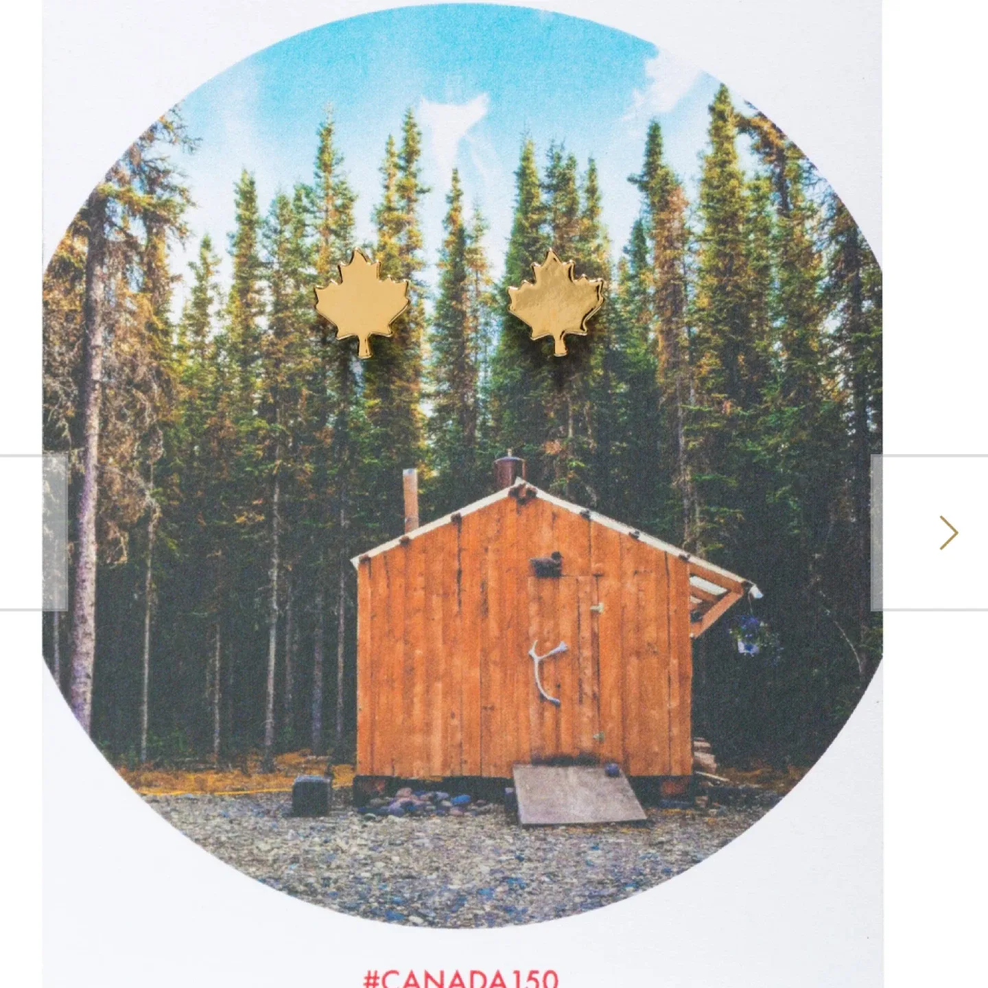 New Foxy Originals Maple Leaf Stud Earrings