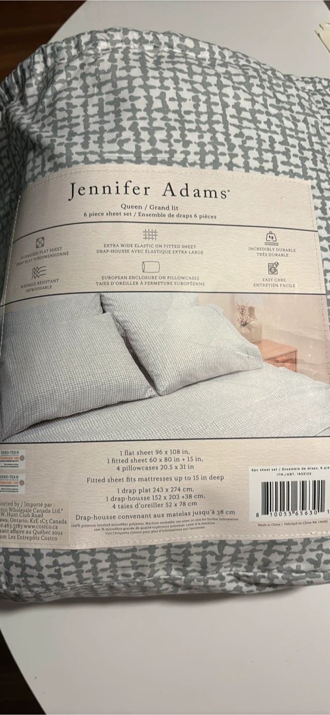 Jennifer Adams Eternal Collection Queen 6-Piece Sheet Set