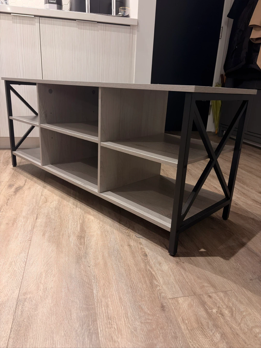 Moving Sale - Light Grey TV Stand 6 Months Old