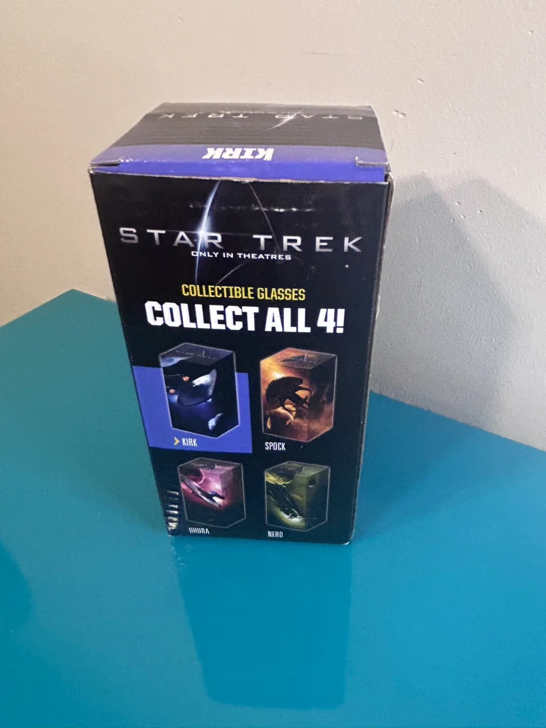 💫NEW Star Trek Collectible Glass – Kirk (2008 Burger King)