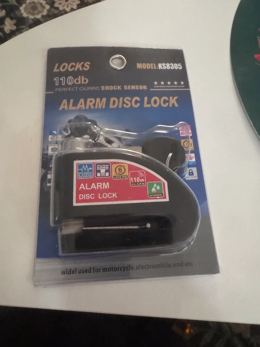 Alarm Disc Lock KS8305 - Motorcycle/Electromobile