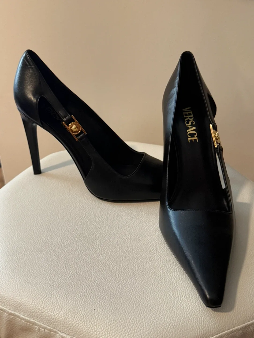 Versace Black Heels
