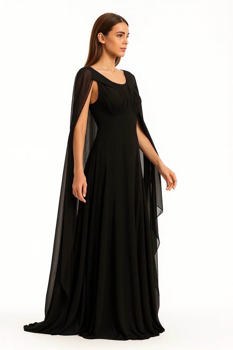 Adrianna Papell Black Evening Gown Size 14 – Like New - photo 3