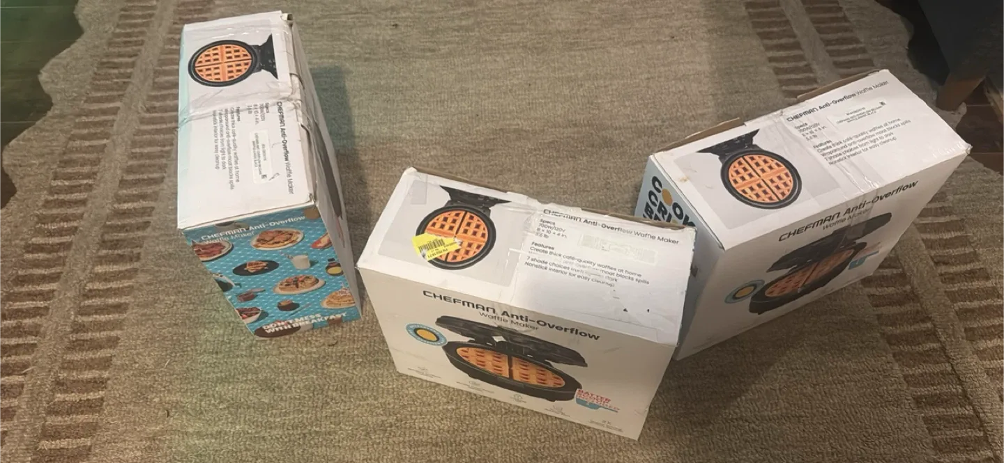 Chefman Anti-Overflow Waffle Maker - New in Box!