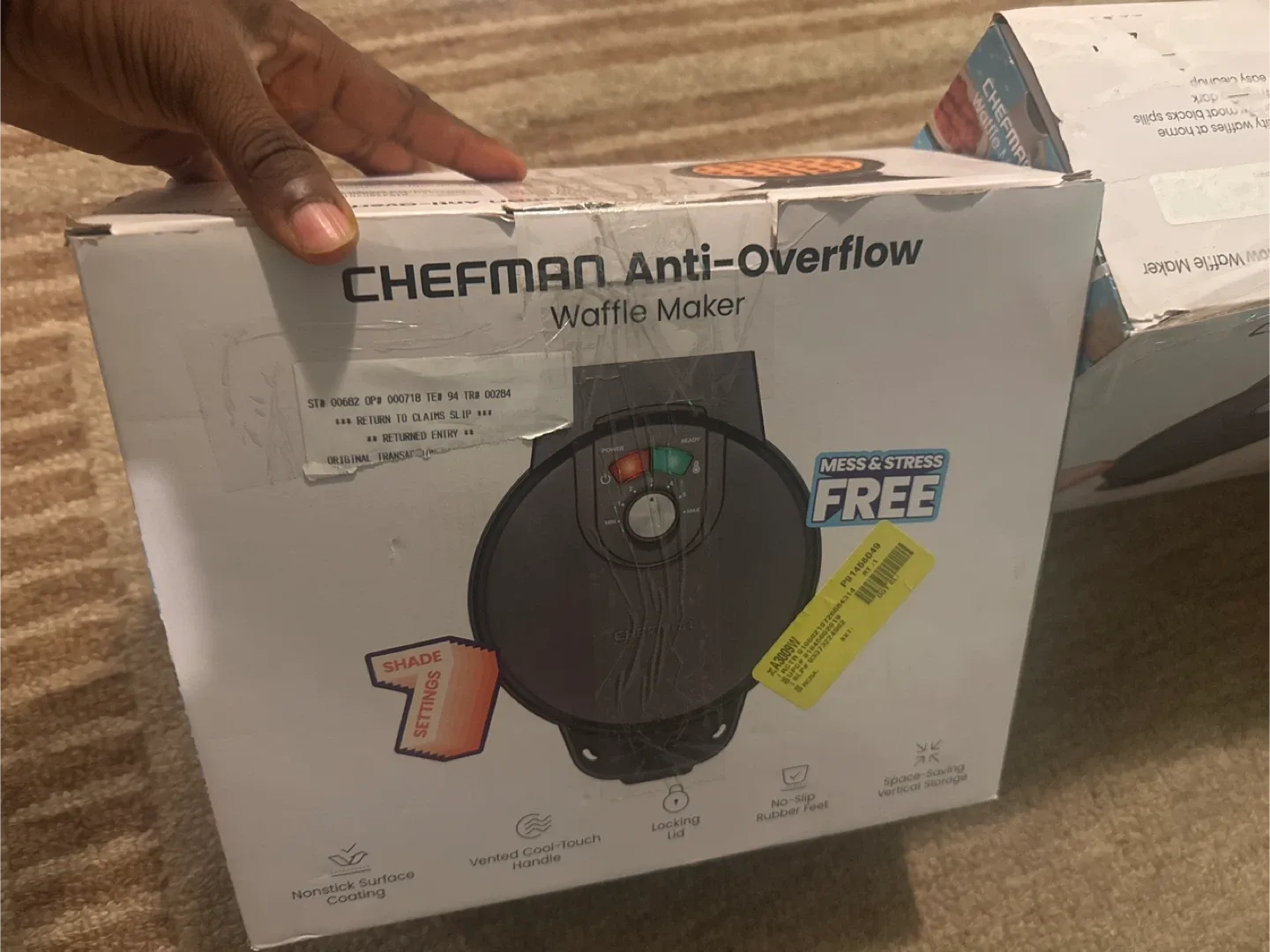 Chefman Anti-Overflow Waffle Maker - New in Box! image indicator(3)