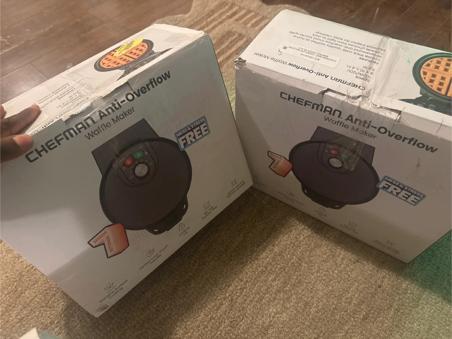 Chefman Anti-Overflow Waffle Maker - New in Box! image indicator(4)