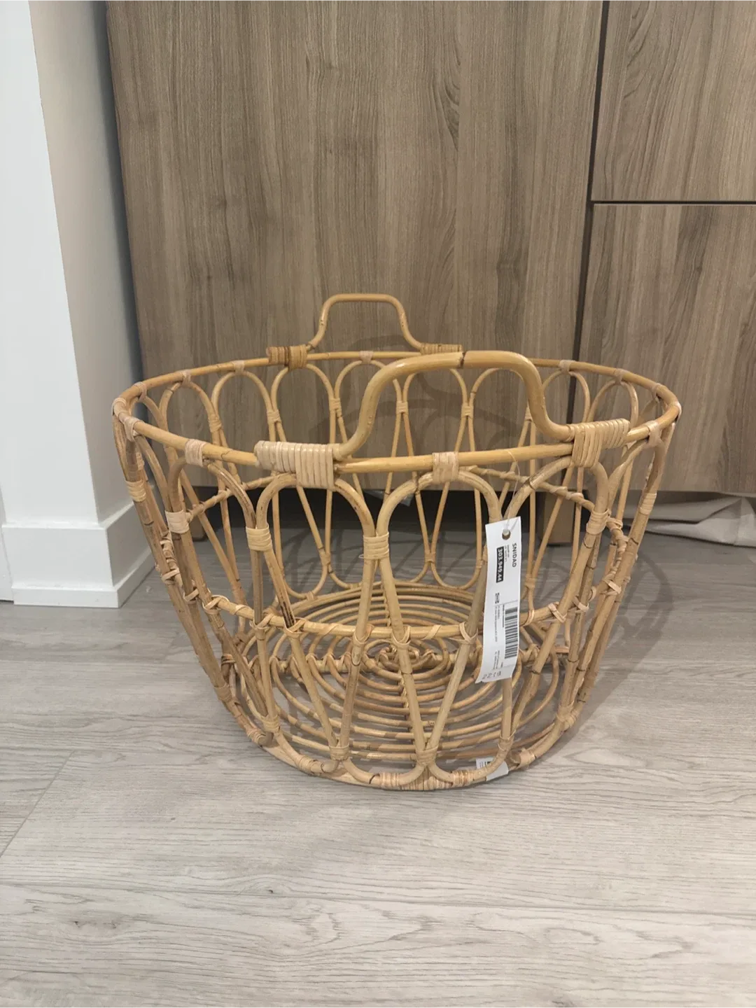 IKEA SNIDAD Basket, Rattan - Like New!