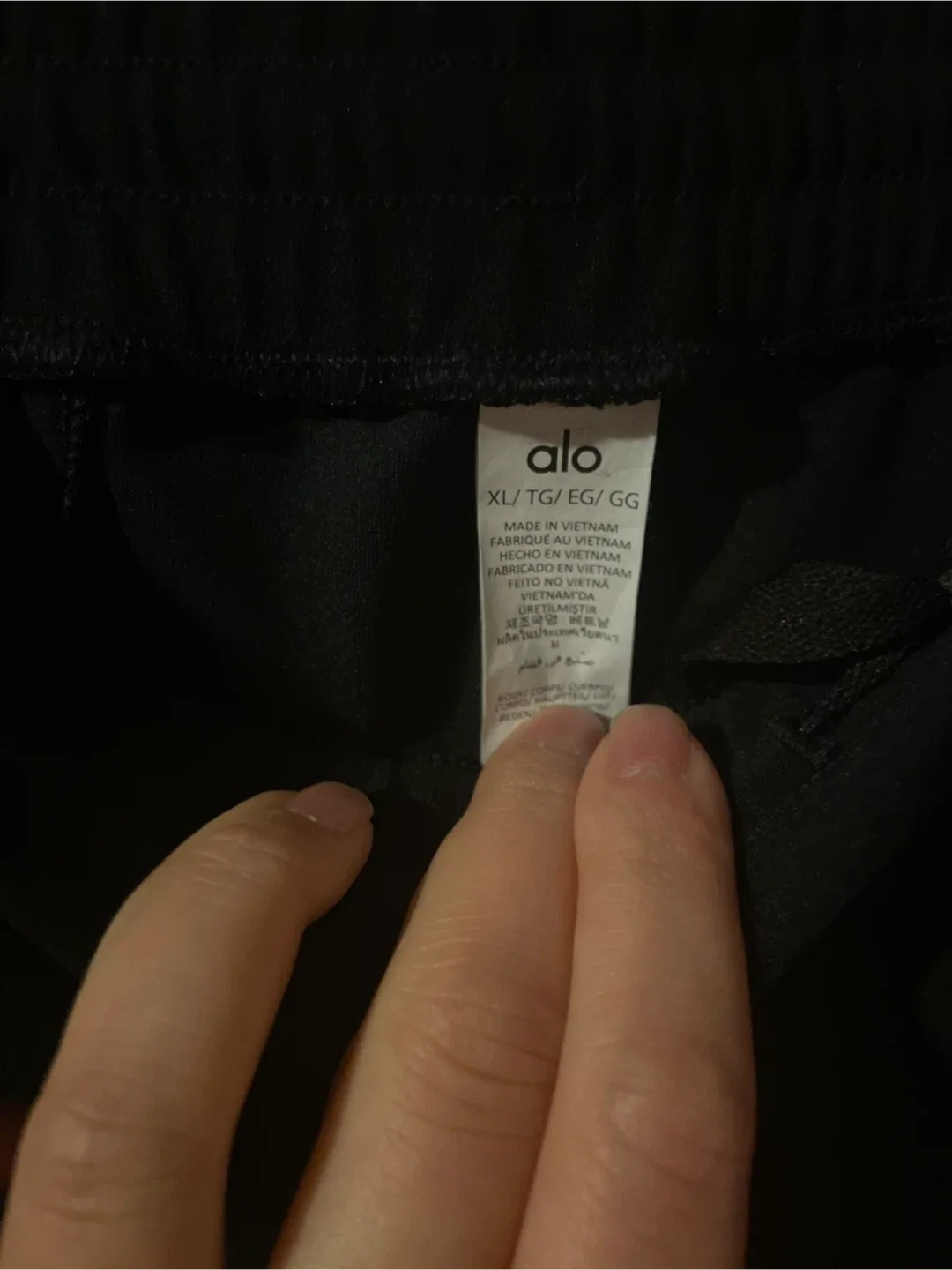 ALO Black Pants - Size XL