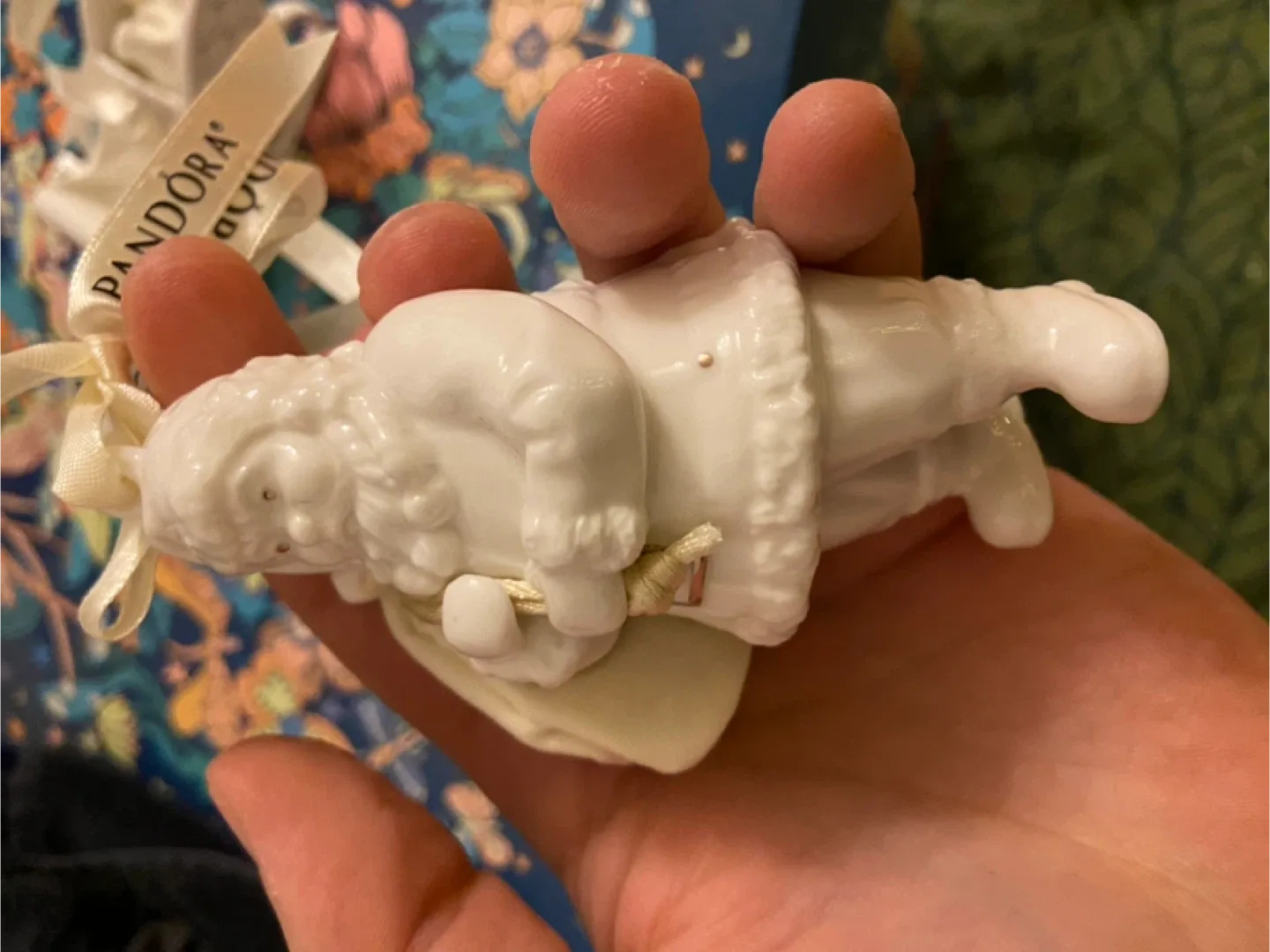 Pandora  2014 Christmas Ornament Porcelain Sled and Santa 2013 image indicator(2)