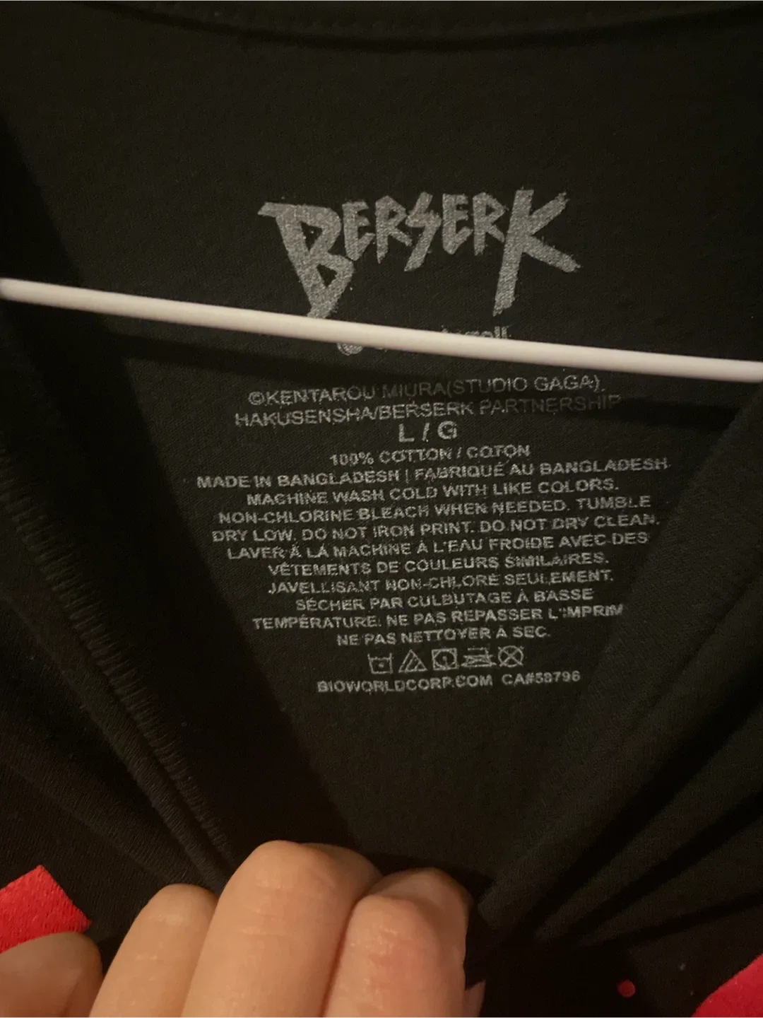 Berserk Black Graphic Tee - Size L image indicator(2)